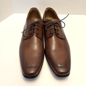 Florsheim Men's Flex Sole Brown Cognac Dress Shoes 13D Lace Up Comfort NWOB